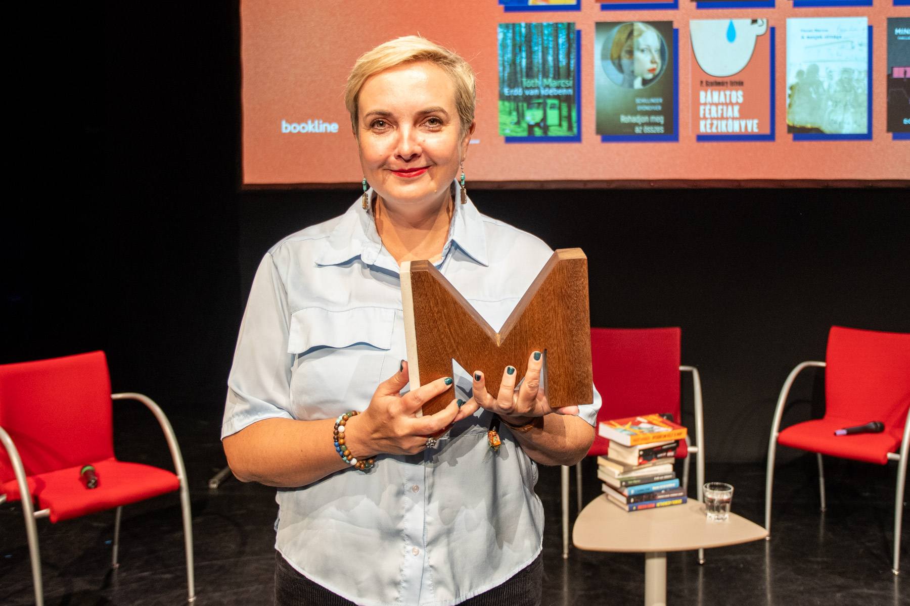 Tóth Marcsi a Margó-díj idei nyertese. Fotó: Szieszta Magazin hivatalos Facebook-oldala