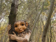 Hódmezővásárhely, Ölelő Olga, szobor, erdő, troll, Kása-erdő, természet