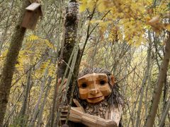 Hódmezővásárhely, Ölelő Olga, szobor, erdő, troll, Kása-erdő, természet