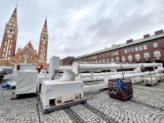 Szeged, épít, óriáskerék, Dóm tér