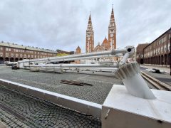 Szeged, épít, óriáskerék, Dóm tér