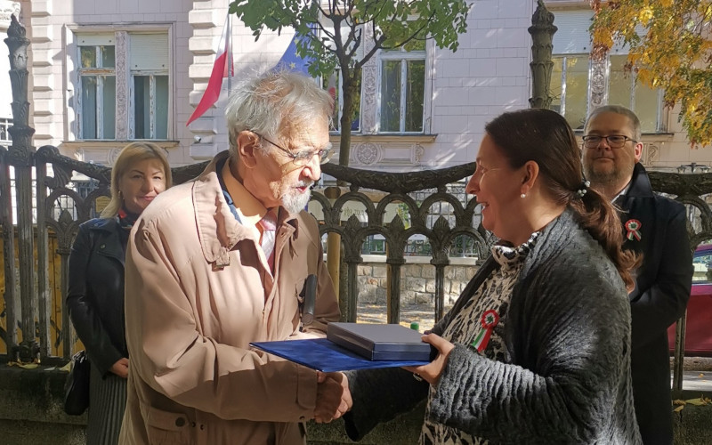 Mózes Huba irodalomtörténész kapta idén az Arany János-díjat. Fotó: litera.hu