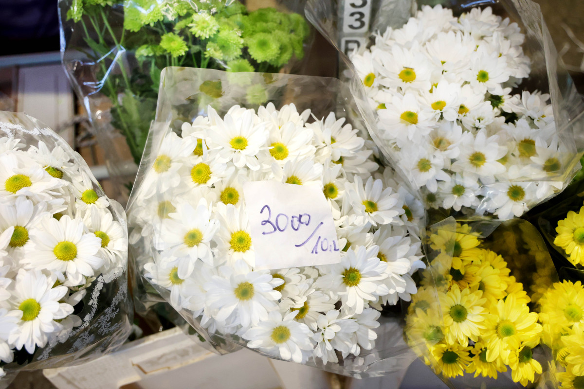 Szeged, koszorú, mécses, virág, Mars téri piac, Mindenszentek