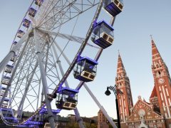 Szeged, november 1., elindult, óriáskerék, Dóm tér