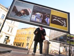 Szeged, Klauzál tér, 43. Magyar Sajtófotó Kiállítás, kiállítás, fotó, sajtófotó