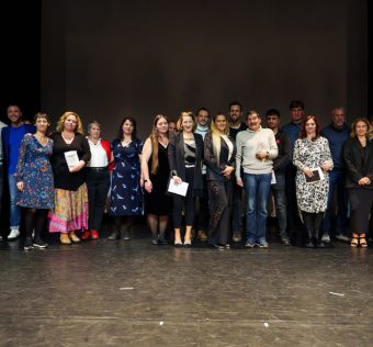 Renner Erika és Cservenka István nyerte a SZABAD-díjat. Fotó: TASZ