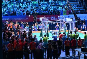 Magyarország a negyedik helyen végzett a nemzetközi robotikai versenyen. Fotó: MCC hivatalos Facebook-oldala