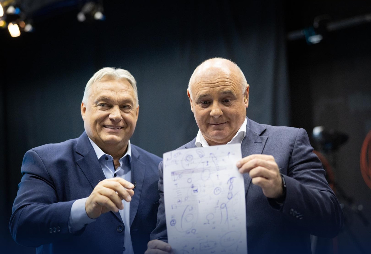 Orbán Viktor. Rónai Egon. ATV. Fotó: Orbán Viktor hivatalos Facebook-oldala