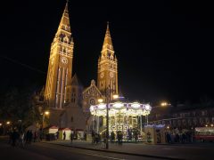 Szeged, nosztalgia körhinta, körhinta, karácsonyi hetek, Dóm tér