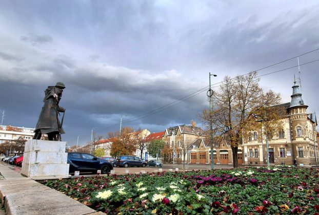 Szeged, vihar, lehülés, borulás, eső, időjárás, ősz, november