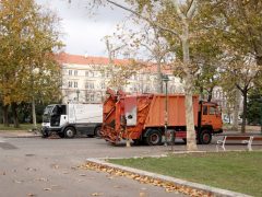 Szeged, őszi takarítás, belváros, Széchenyi tér