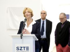 Szeged, felújított, SZTE, TTIK, Földrajz- és Földtudományi Intézet, átadó