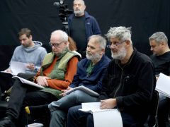 Szeged, A revizor, vígjáték, színház, olvasópróba, Szegedi Nemzeti Színház, kultura