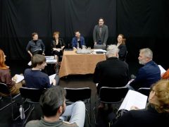 Szeged, A revizor, vígjáték, színház, olvasópróba, Szegedi Nemzeti Színház, kultura