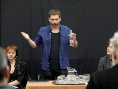 Szeged, A revizor, vígjáték, színház, olvasópróba, Szegedi Nemzeti Színház, kultura