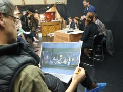 Szeged, A revizor, vígjáték, színház, olvasópróba, Szegedi Nemzeti Színház, kultura