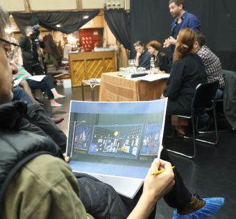 Szeged, A revizor, vígjáték, színház, olvasópróba, Szegedi Nemzeti Színház, kultura