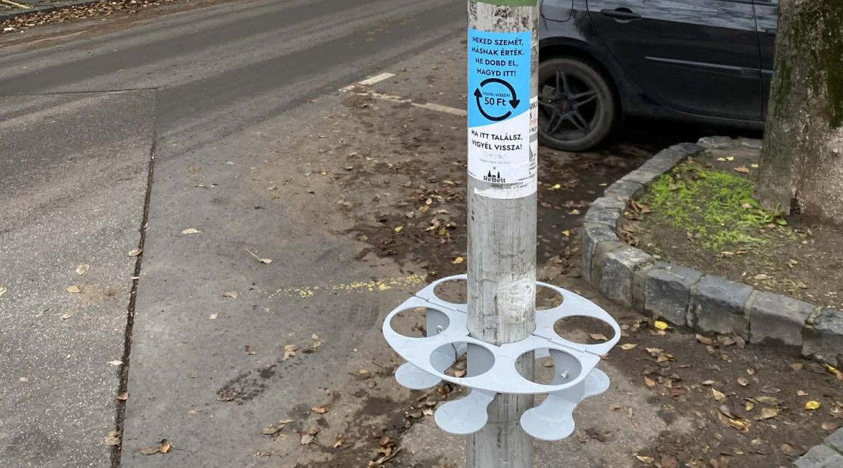 Palacktartó. Szeged. MOHU. Palackvisszaváltás. Fotó: Mihálik Edvin hivatalos FB