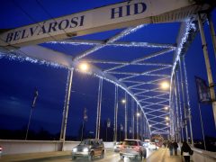 Szeged, belváros, ünnepi fény, karácsonyi fény