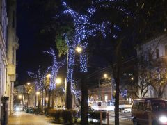 Szeged, belváros, ünnepi fény, karácsonyi fény