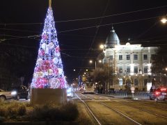 Szeged, belváros, ünnepi fény, karácsonyi fény