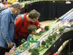 Szeged, Vasútmodell, kiállítás, Agóra, vonat
