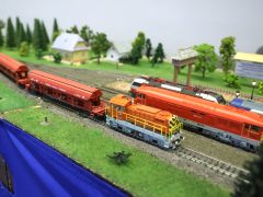 Szeged, Vasútmodell, kiállítás, Agóra, vonat