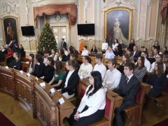 Szeged, városi ösztöndíjasok, ösztöndíj, köszöntés városháza
