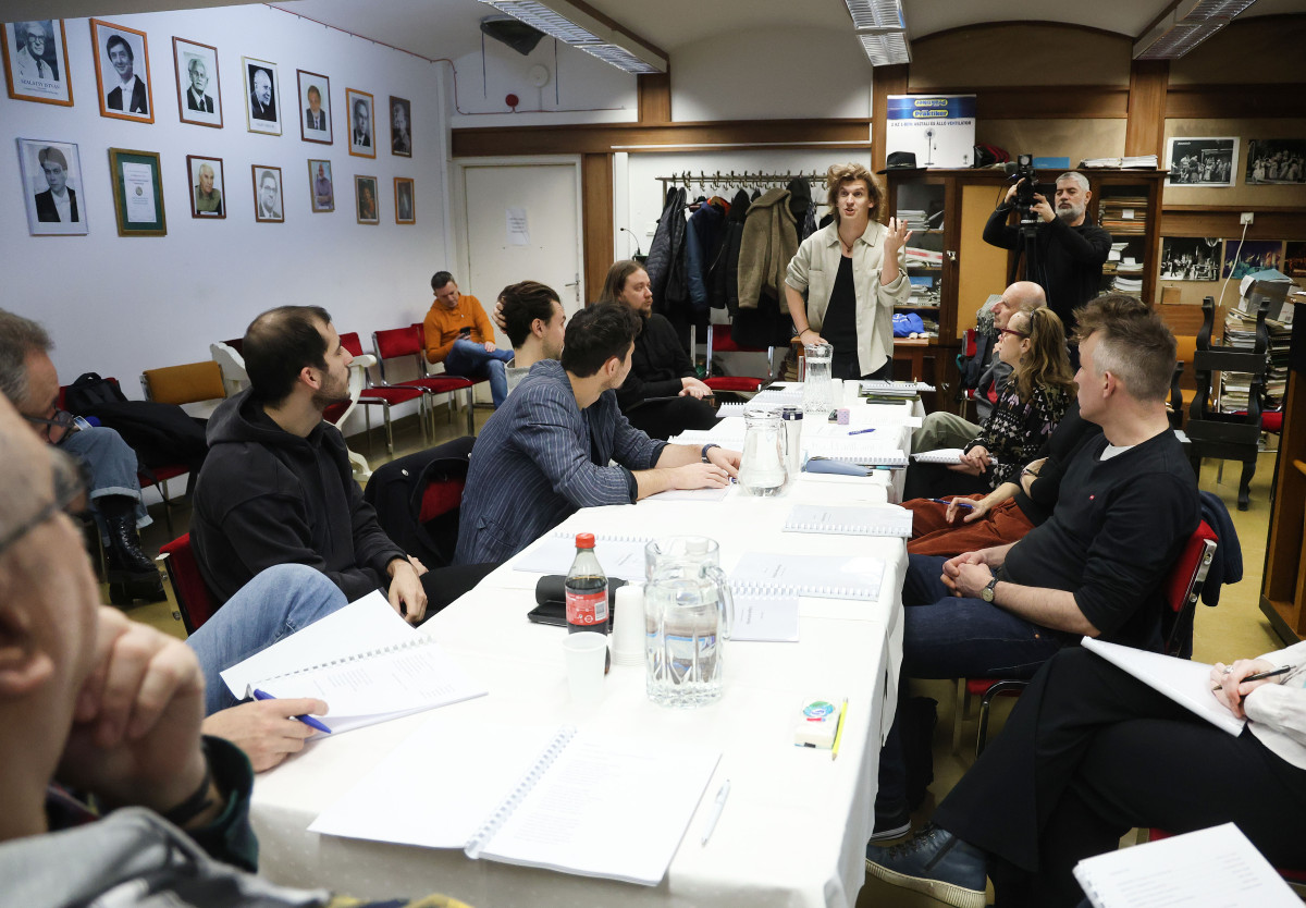 Szeged, Caligula helytartója, dráma, olvasópróba, színház, Szegedi Nemzeti Színház