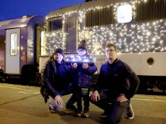 Szeged, Fény Szili, fényvonat, MÁV, mozdony