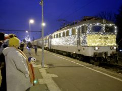 Szeged, Fény Szili, fényvonat, MÁV, mozdony