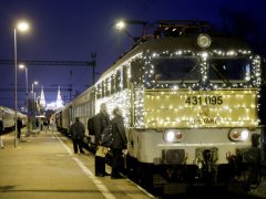 Szeged, Fény Szili, fényvonat, MÁV, mozdony