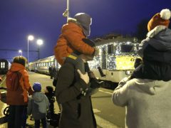 Szeged, Fény Szili, fényvonat, MÁV, mozdony