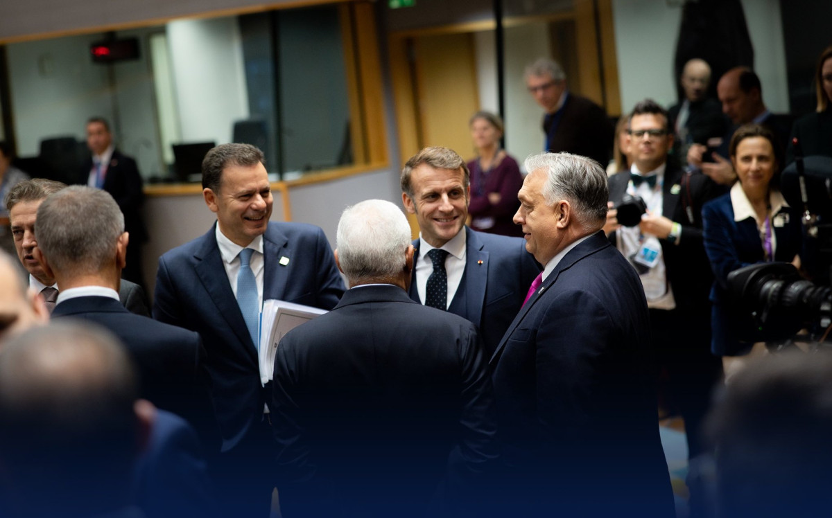 Megkezdődött az Európai Tanács ülése, a fő téma Ukrajna finanszírozása. Fotó: Orbán Viktor hivatalos FB