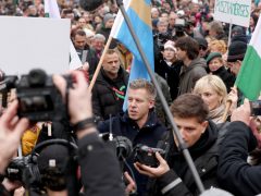 Szeged, Magyar Péter, Tisza Párt, Tisza, Út a Győzelembe, országjárás Széchenyi tér