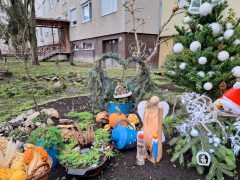 Szeged, karácsonyi dekoráció, karácsony, Mikulás, Kereszttöltés utca