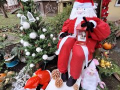 Szeged, karácsonyi dekoráció, karácsony, Mikulás, Kereszttöltés utca