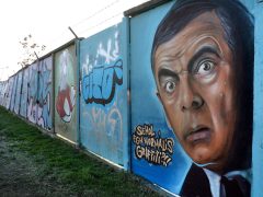 Szeged, graffiti, töltés