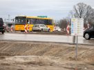 Szeged, BYD, építkezés, 5-ös út, szélesítés, körforgalom építés