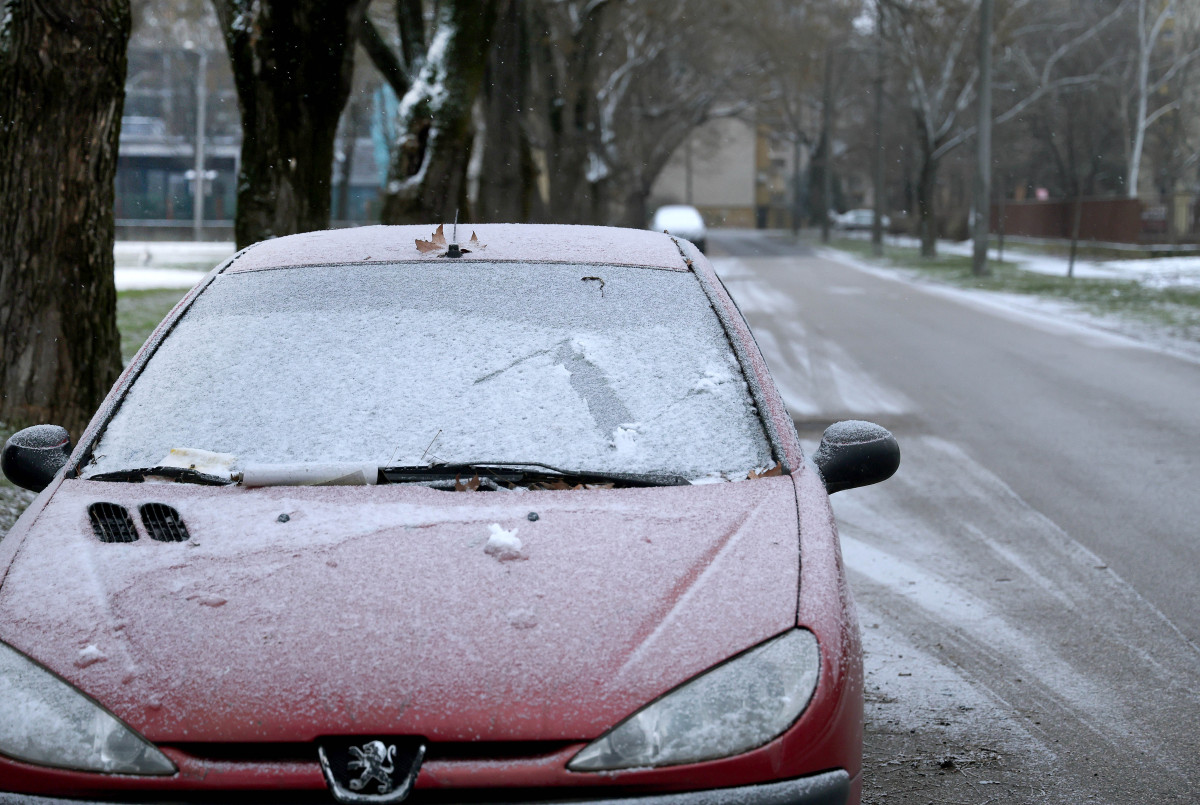 Szeged, havazás, január, tél, időjárás