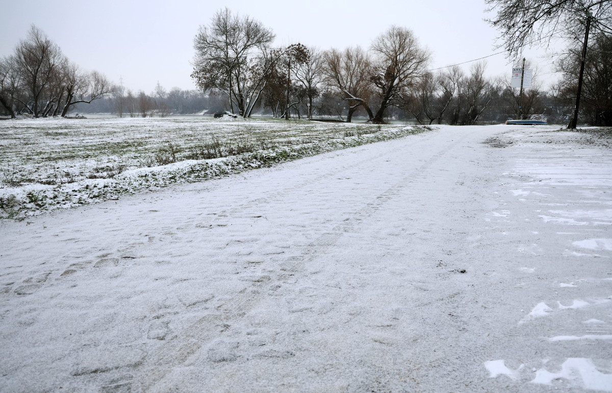 Szeged, havazás, január, tél, időjárás
