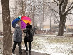 Szeged, havazás, január, tél, hó, időjárás
