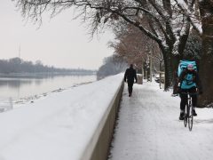 Szeged, havazás, hó, január, tél, időjárás