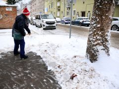 Szeged, havazás, hó, január, tél, időjárás