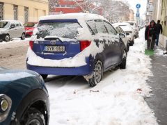 Szeged, havazás, hó, január, tél, időjárás
