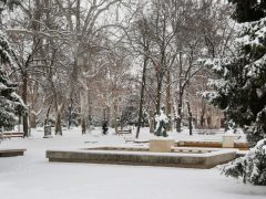 Szeged, havazás, hó, január, tél, időjárás