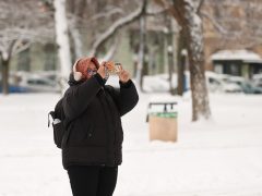 Szeged, havazás, hó, január, tél, időjárás