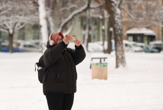 Szeged, havazás, hó, január, tél, időjárás