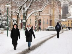 Szeged, havazás, hó, január, tél, időjárás