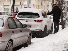 Szeged, havazás, hó, január, tél, időjárás